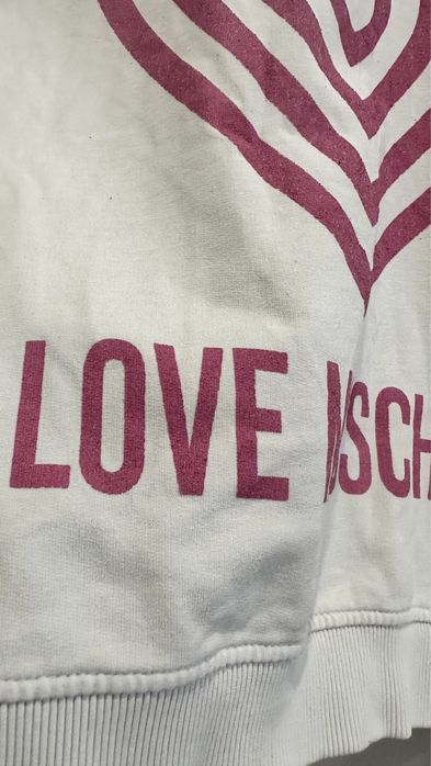 Свитер кофта джемпер свитшот love moschino белый сердце