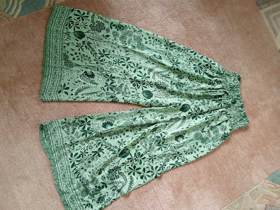 Spodnie, szarawary, z Indii, silk, jedwab