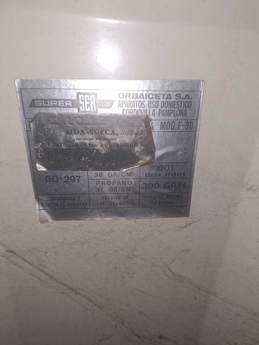 Aquecedor a gas usado