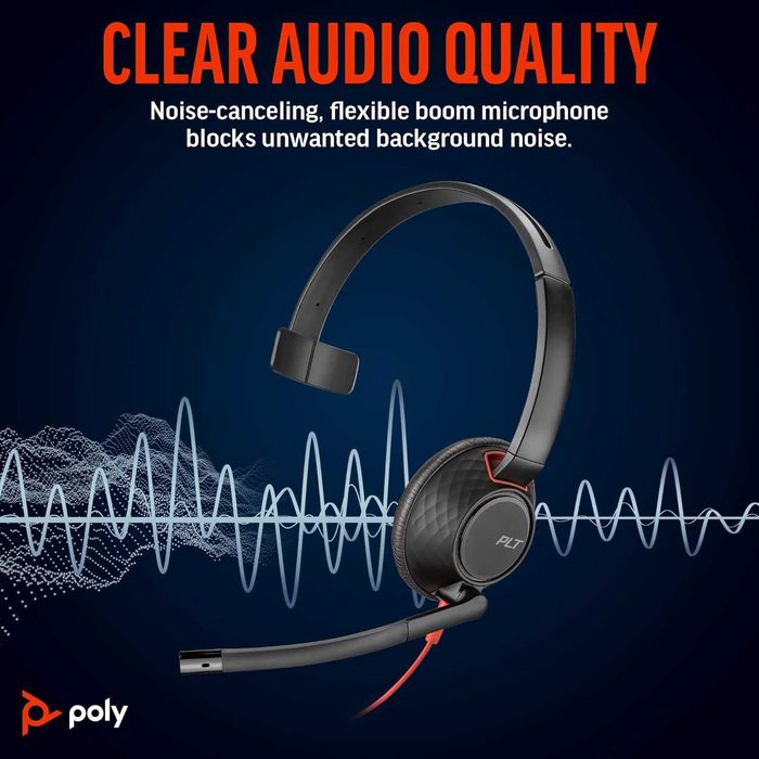 Poly Blackwire 5210 przewodowy zestaw słuchawkowy (Plantronics)