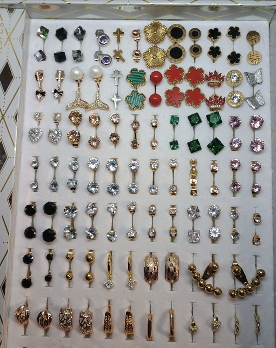 Сережки Xuping медзолото позолота/родій