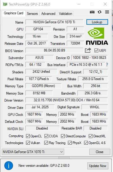 Відеокарта Asus GeForce GTX 1070 Ti Cerberus 8GB нові  кулера