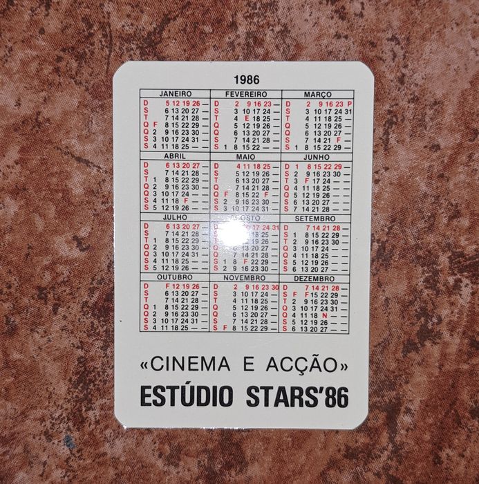 Calendário de bolso | Sylvester Stallone | Rocky Balboa