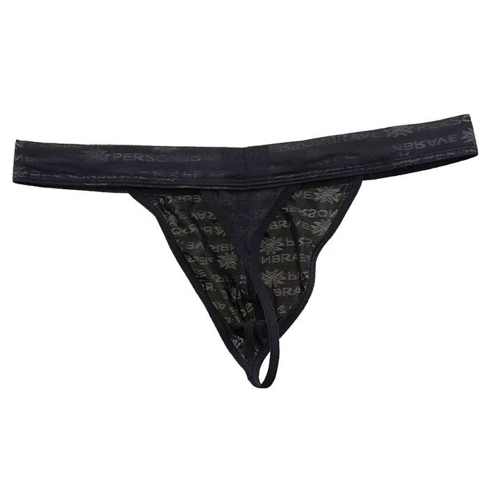 Męskie przeźroczyste stringi Brave Person - S