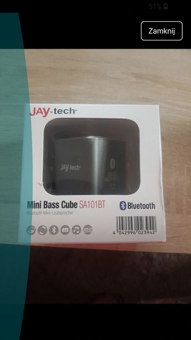 Głośnik Bluetooth fabrycznie zapakowany