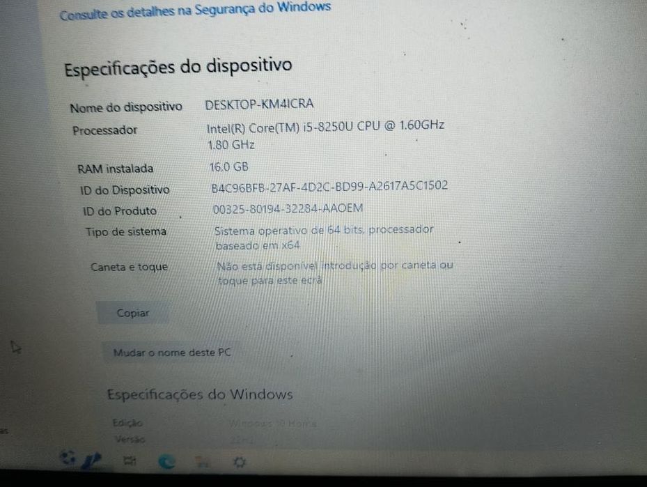 HP Pouco uso Mais inf mensagem