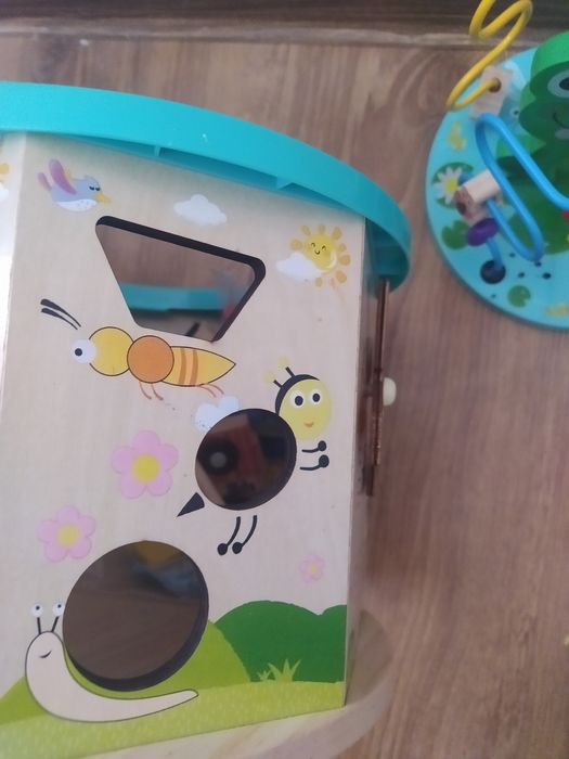 Drewniana kostka edukacyjna
