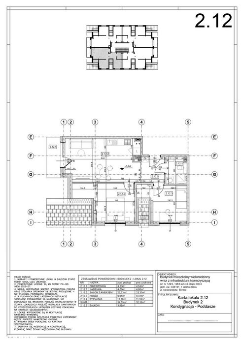 Tarasy Paulinum, nowe M-2, 1 piętro