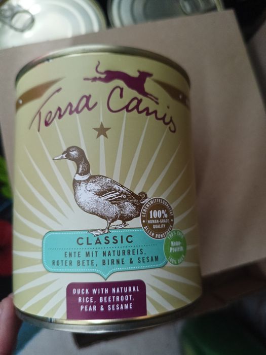 Karma mokra dla psa Terra canis kaczka 800g