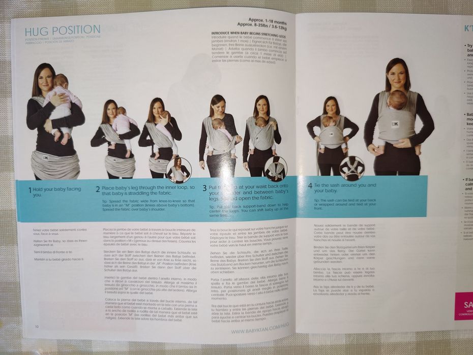 Marsúpio Baby K'Tan tamanho S