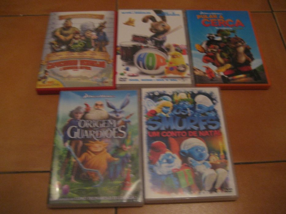 DVD de animação: Gru Maldisposto, Happy Feet, Smurfs, , etc