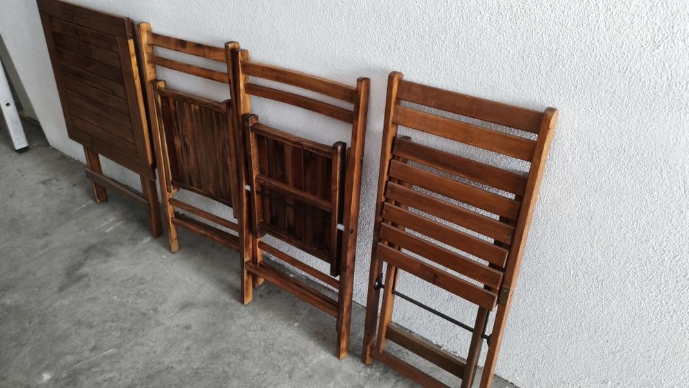 Cadeira/mesa articuladas jardim