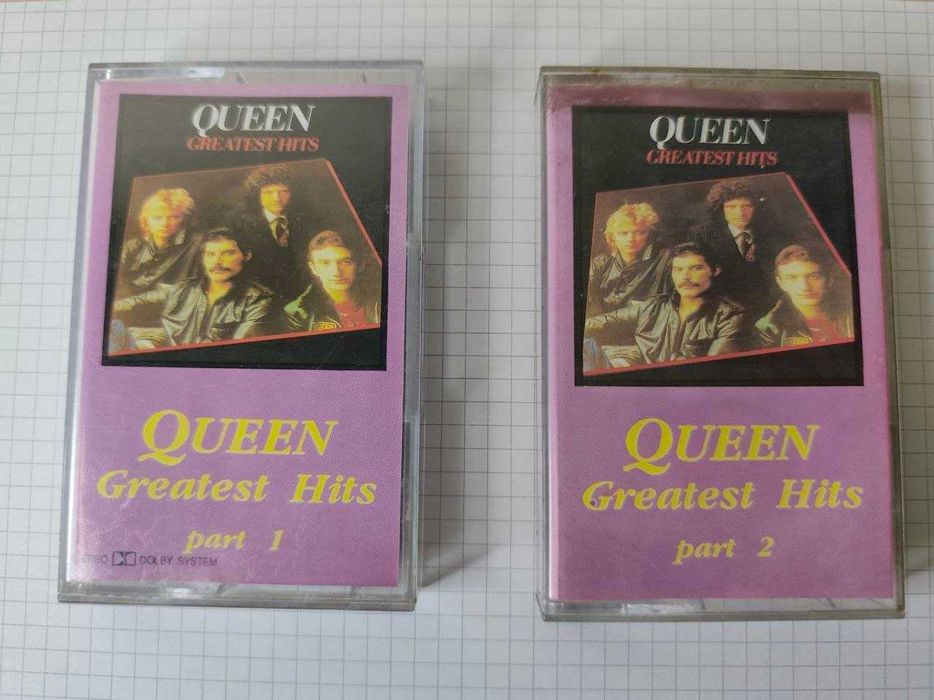 Kultowy Zestaw Kaset Queen – Greatest Hits Part 1 & Part 2 | Super Music Vintage 90s