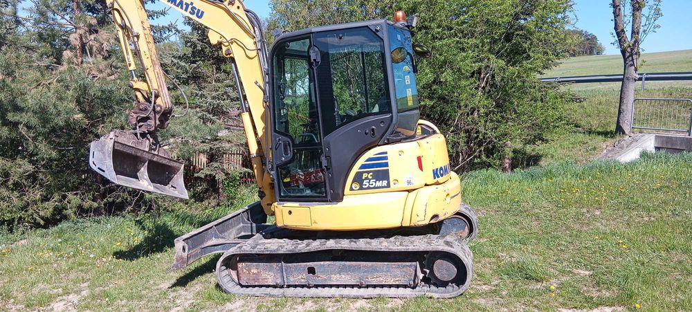 Minikoparka Komatsu PC55, rok 2019