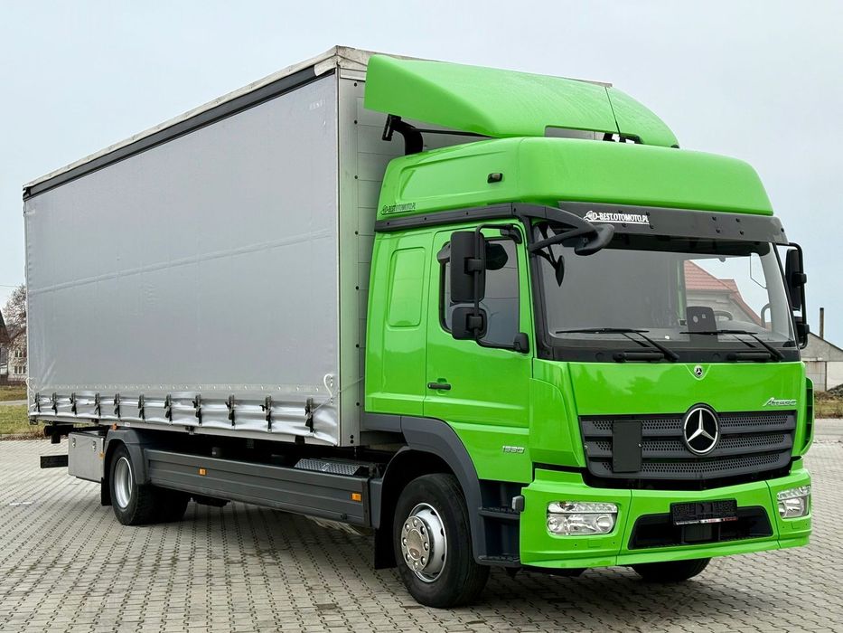 Mercedes-Benz ATEGO 1530 / FIRANKA / 20 EUROPALET / 8.10 M DŁUGOŚCI / 250 TYŚ KM / 2020 ROK / ZSUWANY DACH / SYPIALKA / AUTOMAT / EURO 6