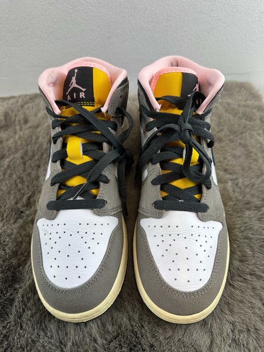 Buty damskie skórzane sneakersy nike air jordan 1 mid se 38