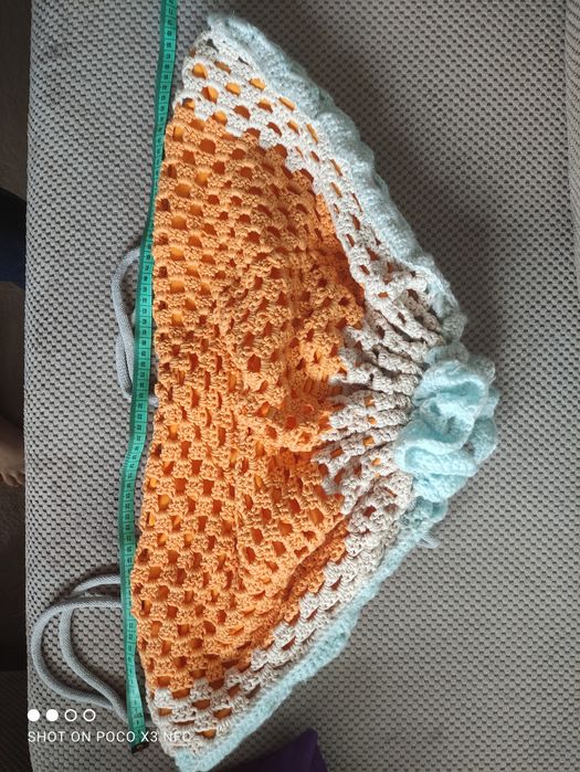 Nowy plecak handmade worek damski ręcznie robiony na szydełku torebka