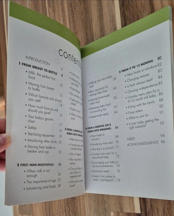 weaning, which foods to introduce and when