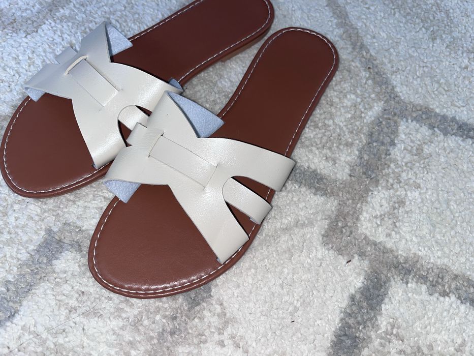 Płaskie klapki boho r.42 wkł.27,5cm nowe szeroka stopa