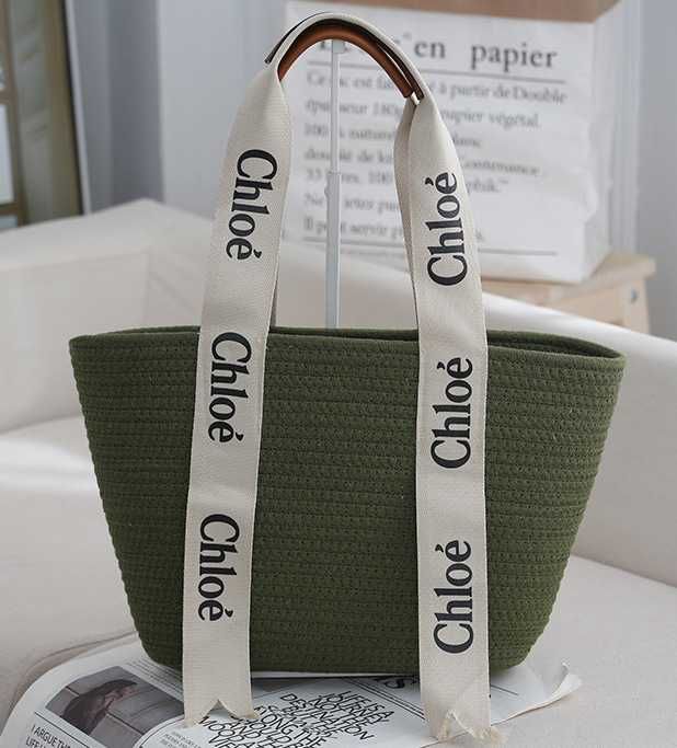Pleciona Torba Typu Shopper Chloé – Styl i Funkcjonalność koszyczek