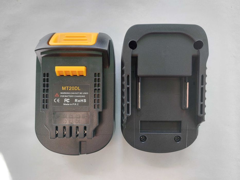 Перехідник MT20DL/DM18M з акб Makita/Dewalt/Milwaukee на інстр. Dewalt/Makita