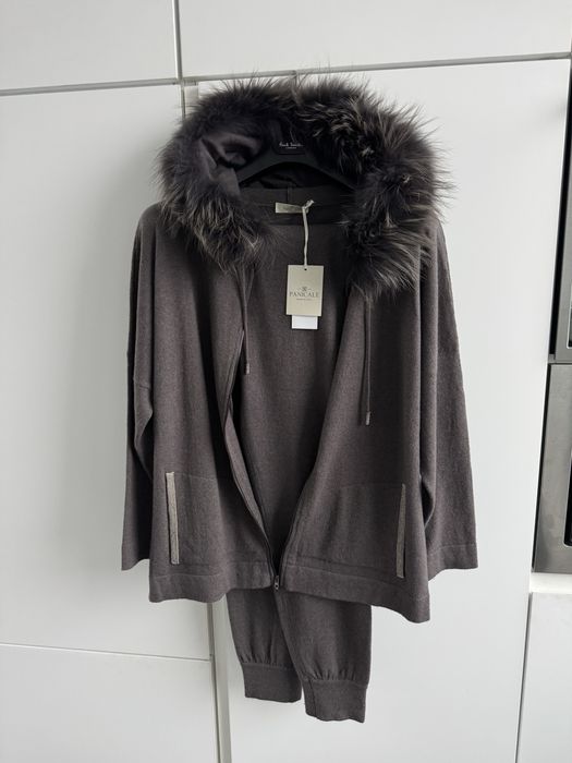 Panicale теплий костюм 44 р натуральне хутро