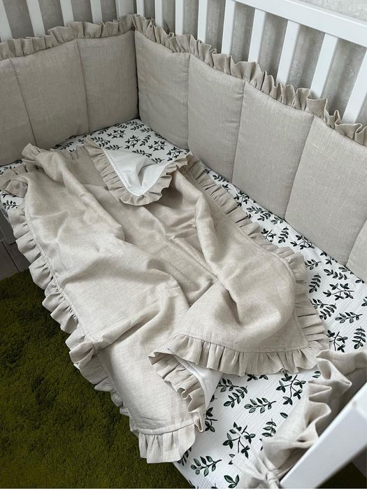 бортики з льону в ліжечко