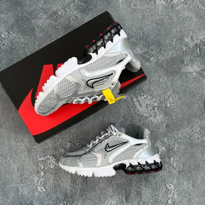 Кросівки Кроссовки Nike Air Zoom Spiridon Cage 2 Metllic Silver Серебрянный Срібний Кросовки демісезон