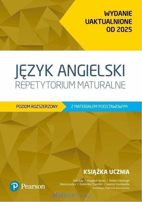 Język angielski Repetytorium maturalne poziom rozszerzony z materiałem podstawowym Pearson 2025