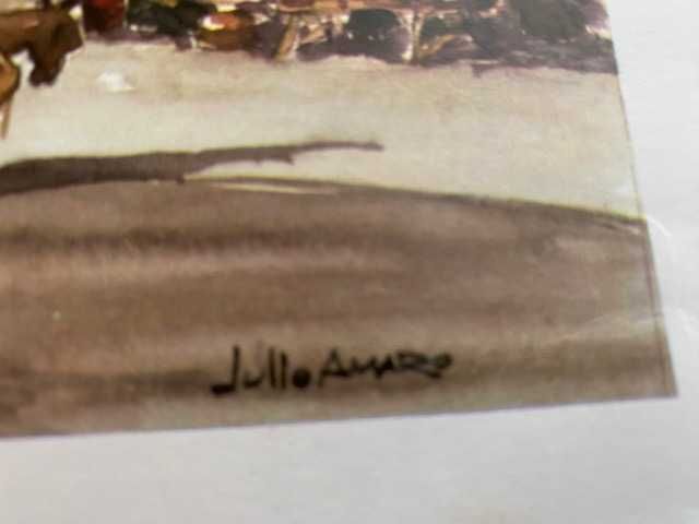 Igreja de Sant'Ana - Albufeira - Litografia de Júlio Amado