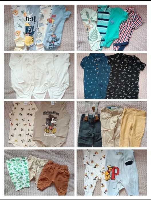 Paka ubrań rozmiar 60-80