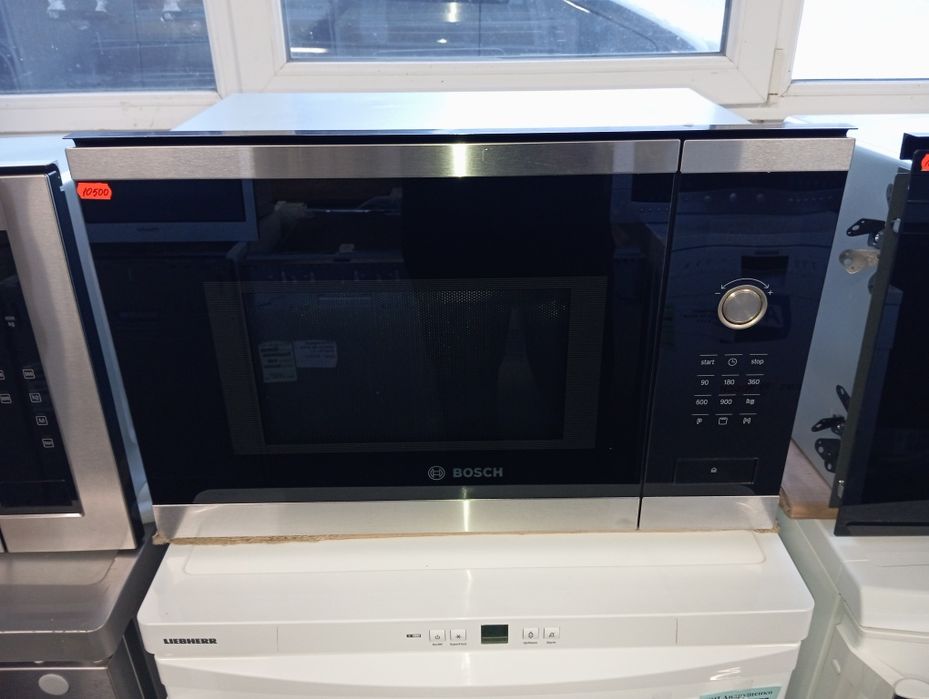 Встраиваемая микроволновая печь Bosch черная нержавейка из Германии