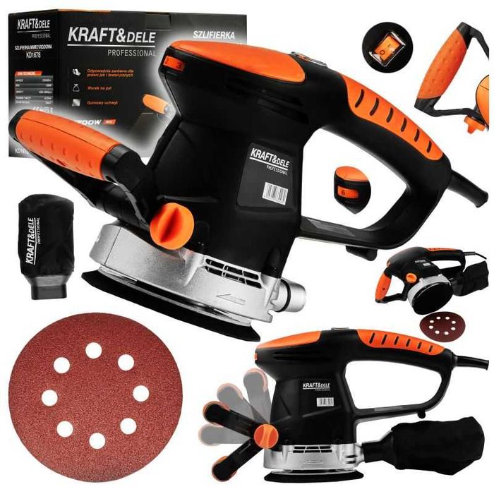 Szlifierka mimośrodowa 1200W 125mm regulacja KD1678/ KD1678-Z