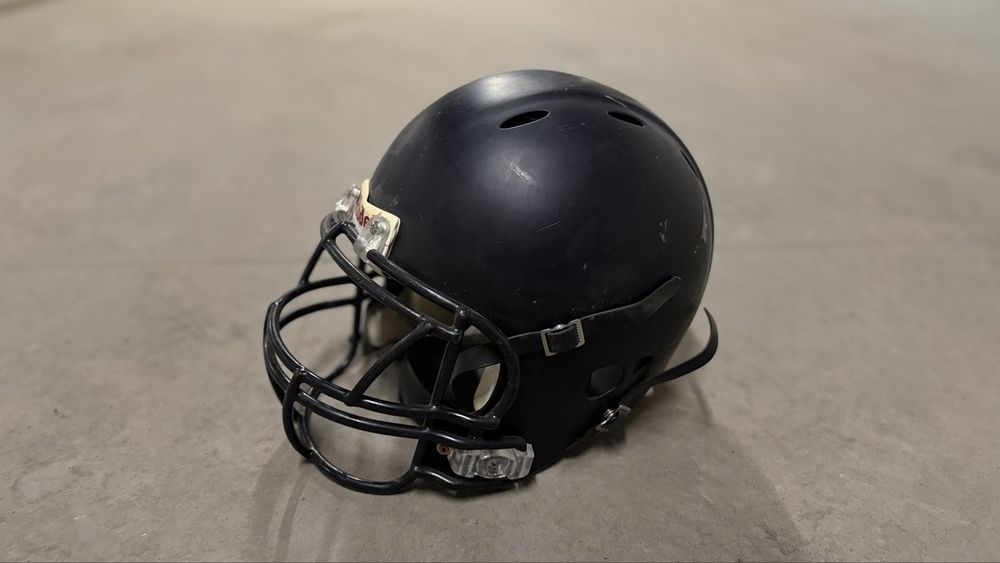 Kask futbolowy Riddell L + facemask | czarny | używany