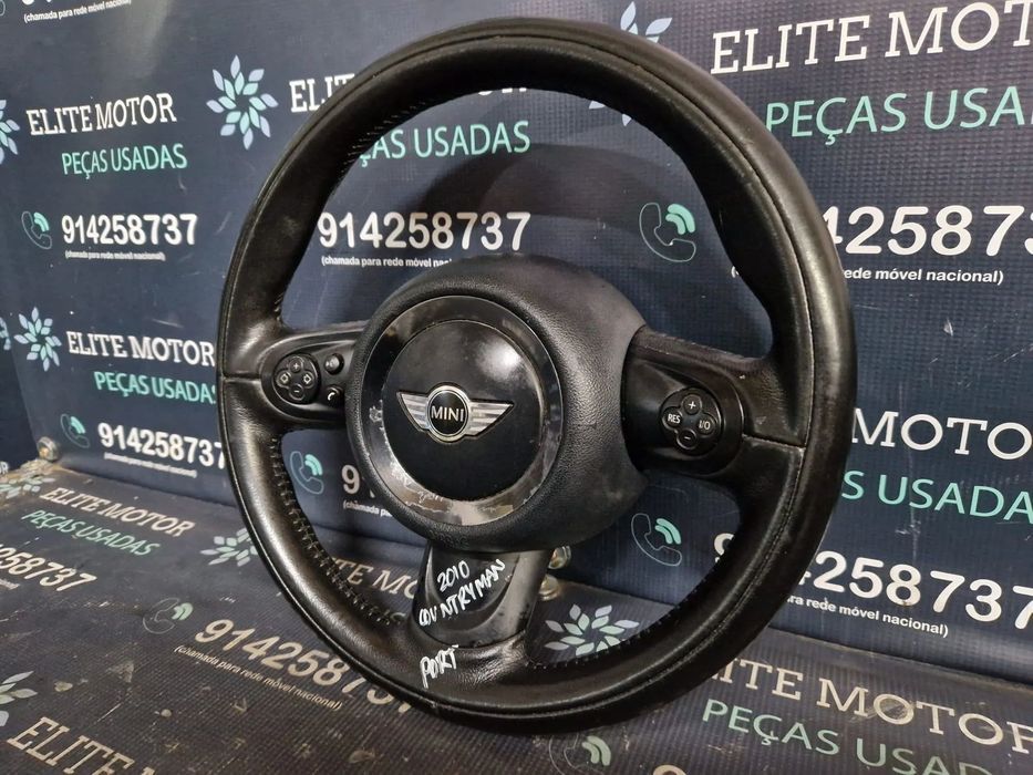 Volante usado pele com airbag MINI COOPER COUNTRYMAN R60 R56 R55 R57