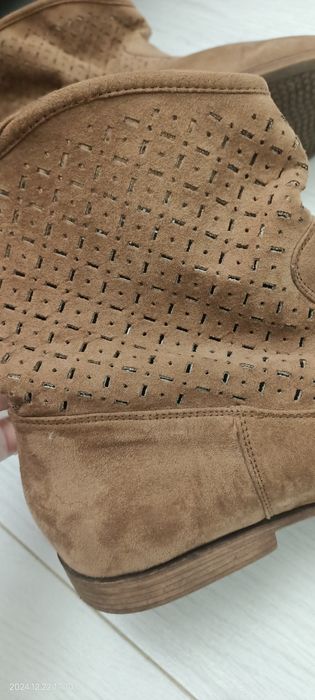 Ботинки женские ЭКО замша