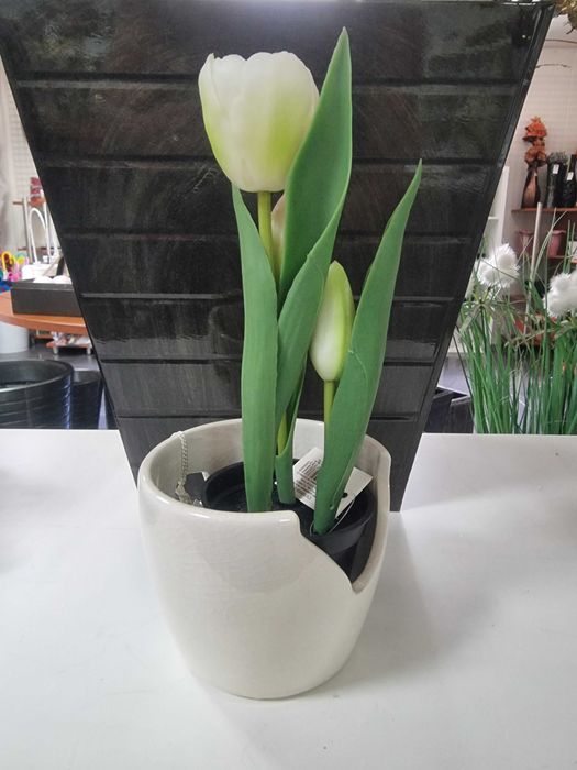 Ceramiczne osłonki kremowe Osłonka Doniczka doniczki z ceramiki