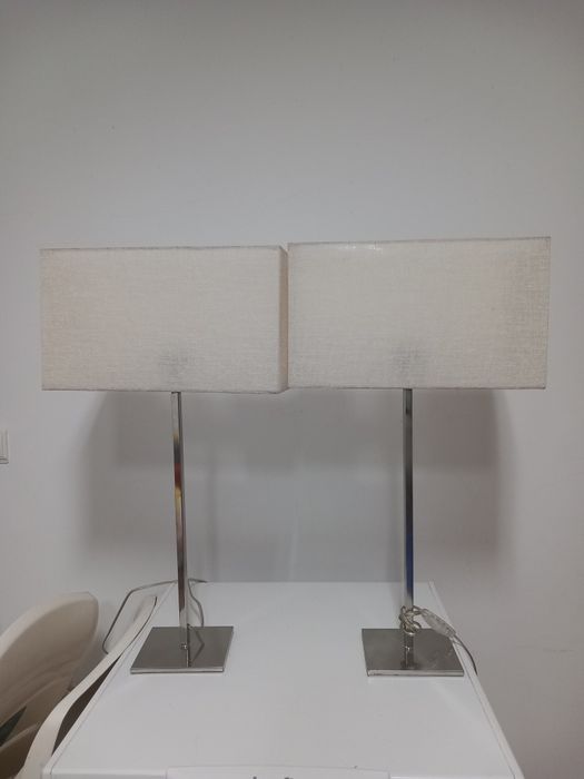 Candeeiros de mesa cromados