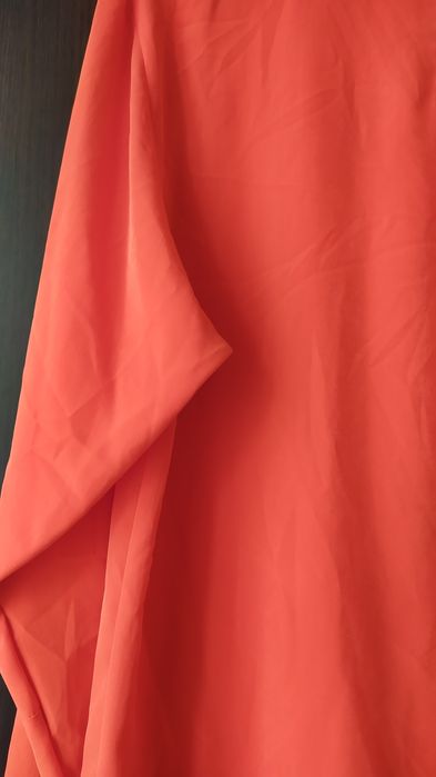 Жіноча блузка морквяного кольору женская шелковая блузка блуза