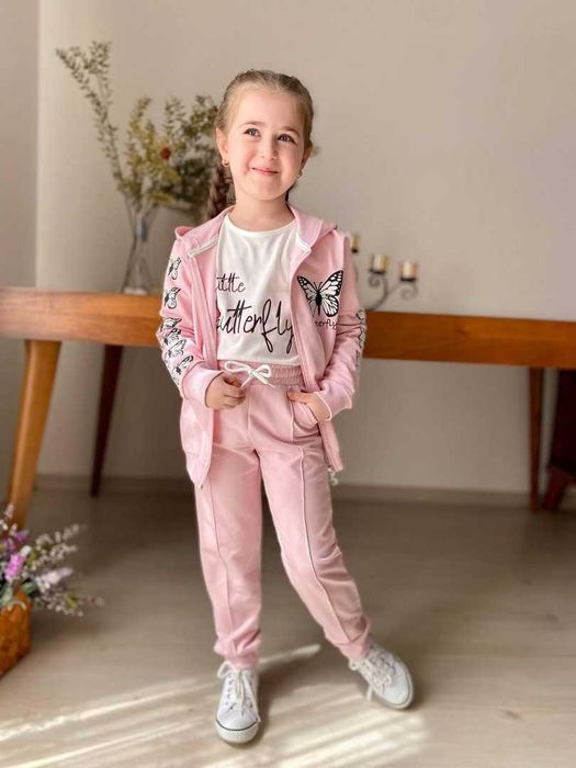 Bawełniany komplet, dres dla dziewczynki 98 - 140