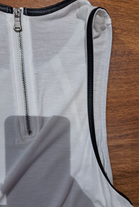 Camisola com rebordo napa
