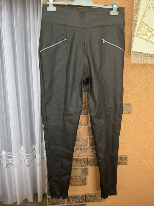 Брюки, джинсы кожа с утеплением