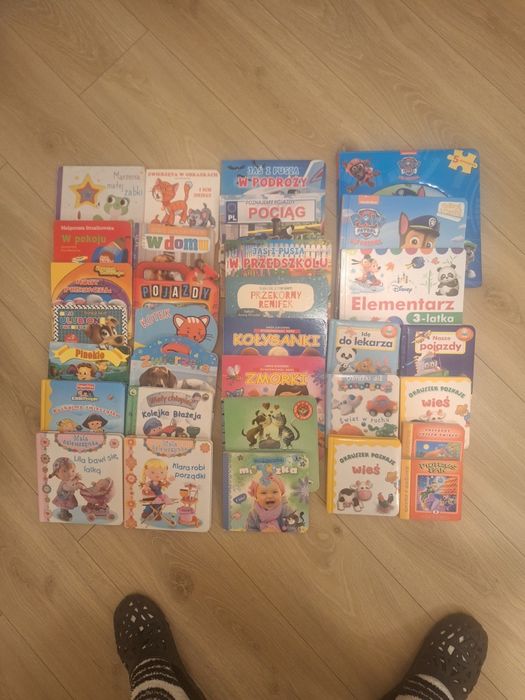 Książeczki twarde okladki od 0-2 lat i miękkie dla starszych dzieci