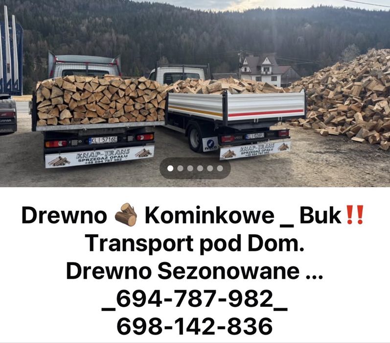 Drewno opałowe kominkowe  ‼️ _ Buk suchy sezonowany_