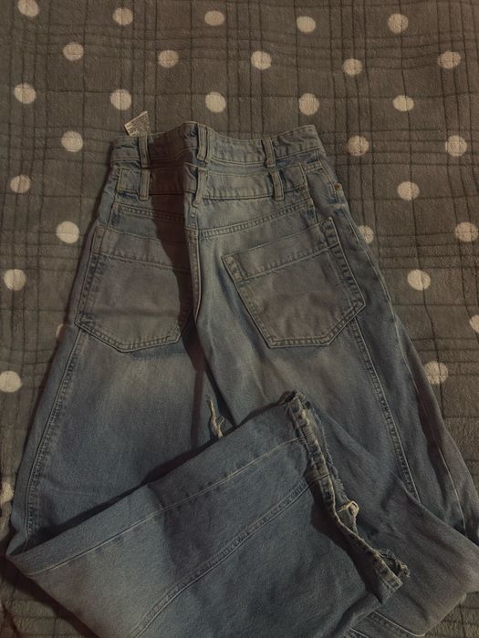 Джинси zara з подвійною емітацією