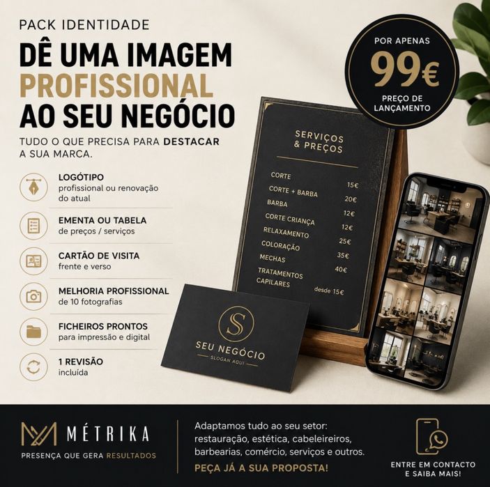 Logo + Business Card + Price List + 10 Photos