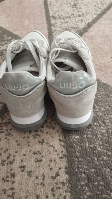 Sneakersy Liu jo srebrno białe