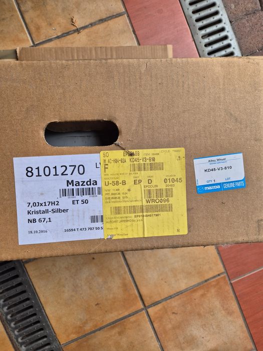 Alufelga 17 5x114,3 Mazda 3 6 CX-3 CX-5