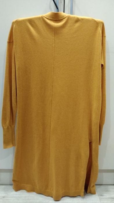 Платье стрейч плотный,горчичное XL р.