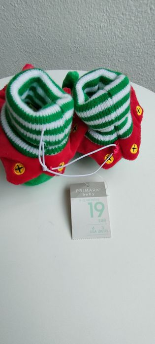 Pantufas ajudante do pai natal - tamanho 19